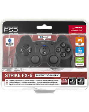 PS3 Controller Bluetooth STRIKE FX-6 Speed-Link Black SL-4445-BK-01
