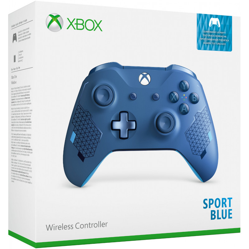 XBOX ONE S Controller беспроводной Sport Blue WL3-00146