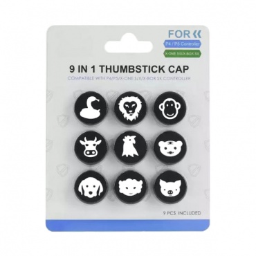 Накладки на стики для геймпада (PS4/PS5/Xbox One/Series X) 9 in 1 Thumbstick Cap