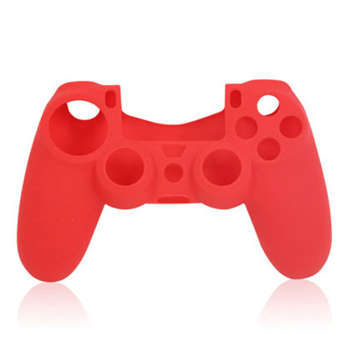 PS4 Силиконовый футляр для контроллера (красный)